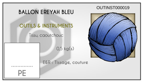 Ballon Ereyah bleu