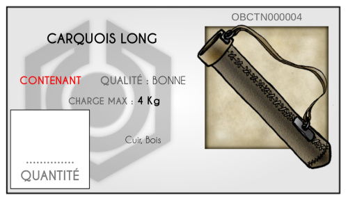 RODEUR - Carquois long